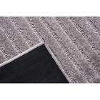 Tapete Para Sala Realce Listras 51 Cinza 1,00x1,50m - J Serra