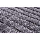 Tapete Para Sala Realce Listras 52 Grafite 1,00x1,50m - J Ser