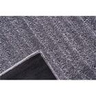 Tapete Para Sala Realce Listras 52 Grafite 3,00x4,00m - J Ser