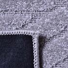 Tapete Para Sala Realce Trama 51 Cinza 1,00x1,50m - J Serrano