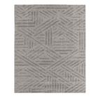 Tapete Para Sala Realce Trama 51 Cinza 3,00x4,00m - J Serrano