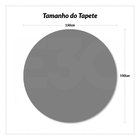 Tapete para Sala Redondo Marrom 1,5m Classic Antiderrapante