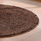 Tapete para Sala Redondo Marrom 1,5m Classic Antiderrapante