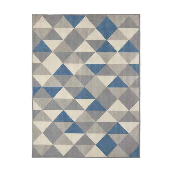 Tapete Para Sala Renaissance Verona 83 Grafite-azul 1,00x1,50