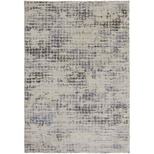 Tapete Para Sala Rimma Square Azul E Bege 2,00x3,00m - São Ca