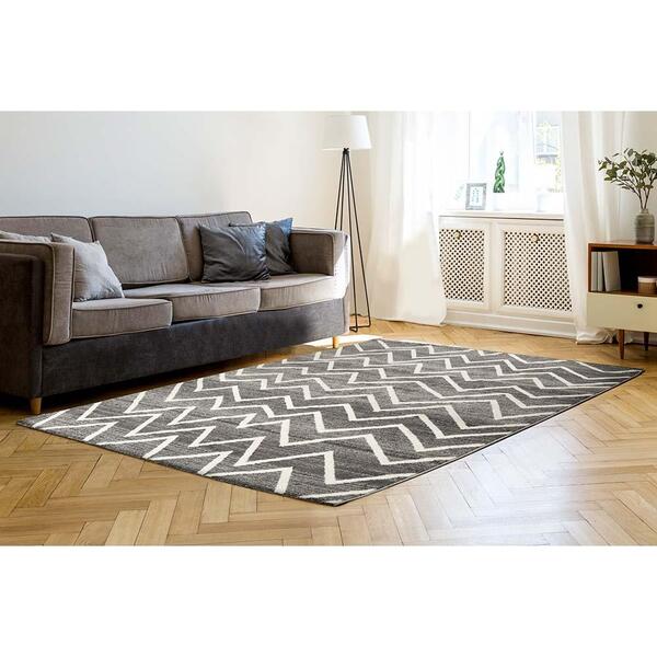 Tapete Para Sala Sanford 03 Cinza 2,00x2,50m - Edantex