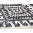 Tapete Para Sala Santorini 5503 Cinza-branco 1,50x2,00m