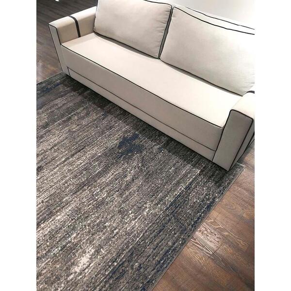 Tapete Para Sala Sena 04 Bege-marrom-azul 3,00x4,00m - Edantex