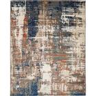 Tapete Para Sala Sena 05 Bege-marrom-azul 2,50x3,00m - Edantex