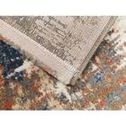 Tapete Para Sala Sena 05 Bege-marrom-azul 2,50x3,00m - Edantex