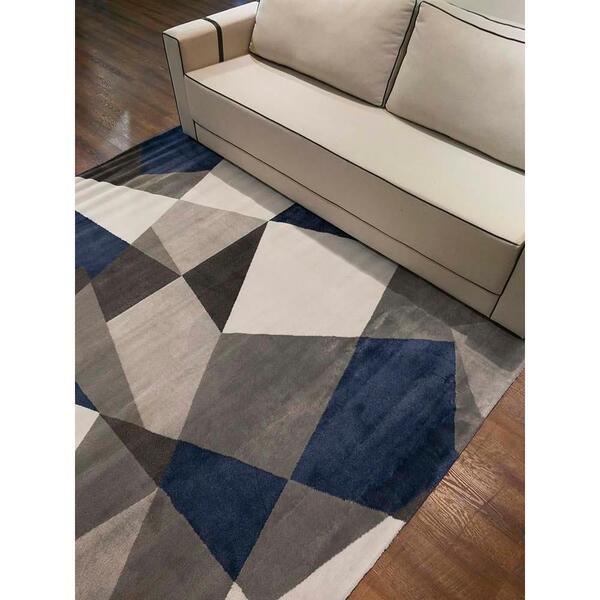 Tapete Para Sala Sena 07 Cinza 1,40x2,00m - Edantex