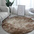 Tapete Para Sala Shaggy Pelo Alto Felpudo 1,5m Casa Dona Bege