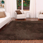 Tapete Para Sala Shaggy Requinte Casa Dona 100x150cm Caramelo