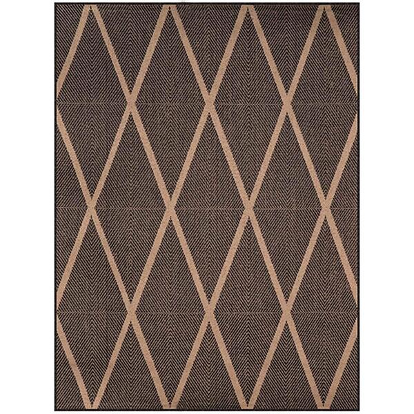 Tapete Para Sala Sisal Eco-nature Geo 56 Chumbo 3,00x4,00m -