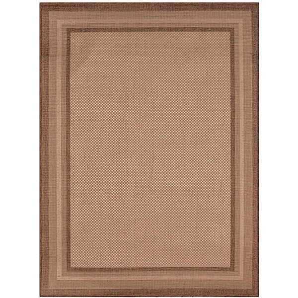 Tapete Para Sala Sisal Eco-nature Moldura 70 Marrom 3,00x4,00