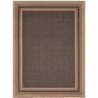 Tapete Para Sala Sisal Eco-nature Moldura 77 Bege-chumbo 3,00