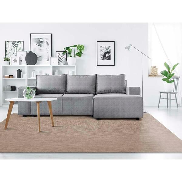 Tapete Para Sala Sisal Vitale 03 Bege 1,40x2,00m - Edantex