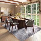 Tapete Para Sala Soft Abstrato Cinza 2,50x3,00m - Qaza