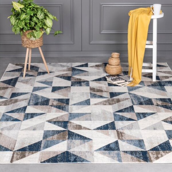 Tapete Para Sala Turco Edantex Condor Des.4 - 250x300cm Azul