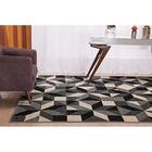 Tapete Para Sala Turim 05 Cinza 1,00x1,50m - Niazitex