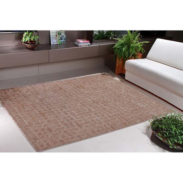 Tapete Para Sala Veneza Chocolate 1,00x1,50m - Niazitex