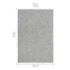 Tapete Paradise Retangular Saxony (150x200) Céu Prateado