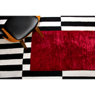 Tapete Passadeira 2,00x0,60 Bordô Shaggy Super Peluda B