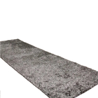 Tapete Passadeira 2,00x0,60 Preto Mescla Cinza Peludo Luxo B