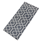 Tapete Passadeira Antiderrapante 1,30 X 0,45  Damasco Cinza