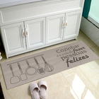 Tapete Passadeira Antiderrapante Areia Felizes Chumbo 45x140cm