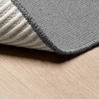 Tapete Passadeira Antiderrapante Chumbo Listrado Preto 45x140