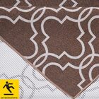 Tapete Passadeira Antiderrapante Dakar Marrom 45x140cm