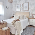 Tapete Passadeira Antiderrapante Geométrico Preto 45x140cm