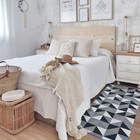 Tapete Passadeira Antiderrapante Triangulos Azul 45x140cm