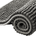 Tapete Passadeira Banheiro Antiderrapante Bolinha Cinza