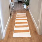 Tapete Passadeira Boho Listrado 45x140cm Natural/cobre - Anti