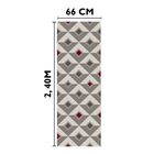 Tapete Passadeira Cozinha Corredor Geométrico Quadrados Antid