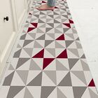 Tapete Passadeira Cozinha E Corredor Geométrico Triângulos An