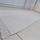 Tapete Passadeira Cru 0.50x1.40 Com Franjas Passarinho