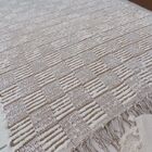 Tapete Passadeira Cru E Bege Quadriculado 0.80x1.50