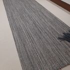 Tapete Passadeira Cru E Cinza Listrado 0.80x1.50