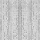 Tapete Passadeira Microfibra 60x120cm Pop Wave Pérola Kacyuma