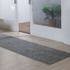 Tapete Passadeira Oasis Para Sala Cinza Liso 2 00m X 0 50m