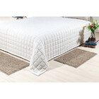 Tapete Passadeira para Quarto Bege 1,2m x 66cm com Aplicação