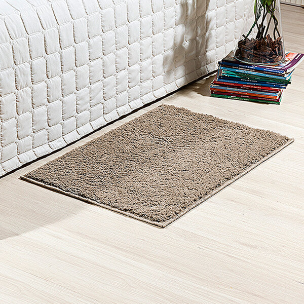 Tapete Passadeira para Quarto Bege 1,2m x 66cm com Aplicação