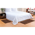 Tapete Passadeira para Quarto Lisa Marrom 1,2m x 66cm com Apl