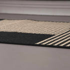 Tapete Passadeira Sisal Lancer Preto 100x66cm