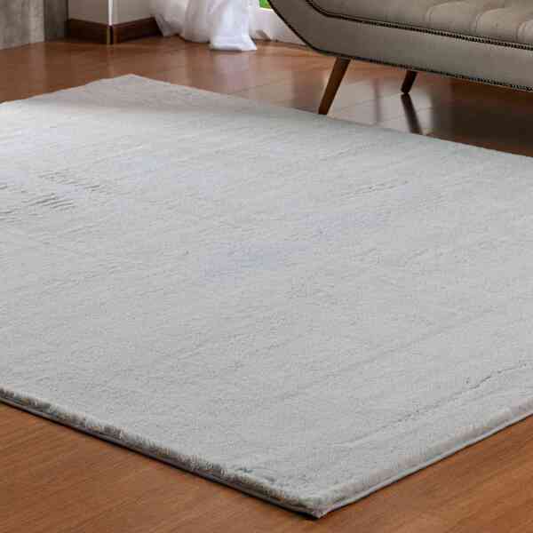 Tapete Pele Albany 1 00x1 50 Prata Niazitex