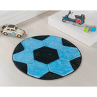 Tapete Pelúcia Bola Para Quarto De Menino 1,00m De Diâmetro A