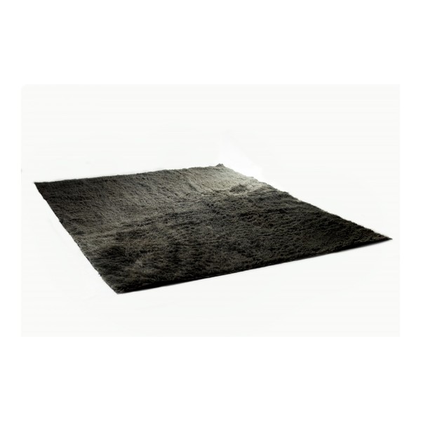 tapete pelucia premium decorativo pelo alto 2 00x1 50 grafite